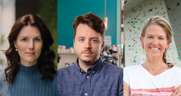 Haltung zeigen – oder schweigen? - v.l.: Carolin Weber (Unilever), Ben Unterkofler (Share) und Antje von Dewitz (Vaude) - Quelle: Moritz Attenberger, Share, Unilever